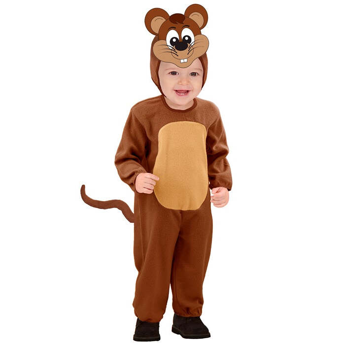 Mouse  Jumpsuit, Headpiece With Mask 