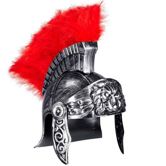 Antiquated Silver Roman Helmet