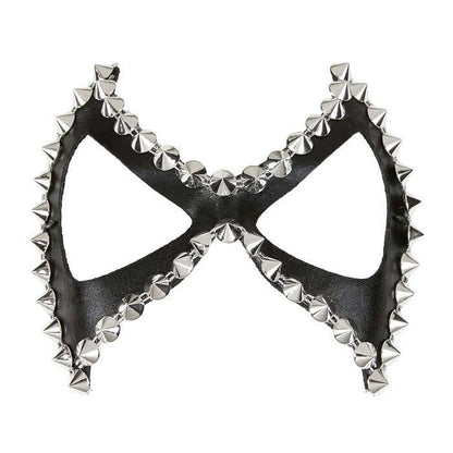 Unisex Shiny Black Studded Diabolik S&M Eyemask