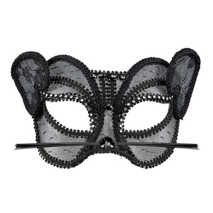 Nude Look Fashion Panther Eyemask In Lace With Strass