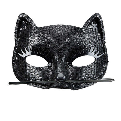 Black Sequin Cat Eyemask