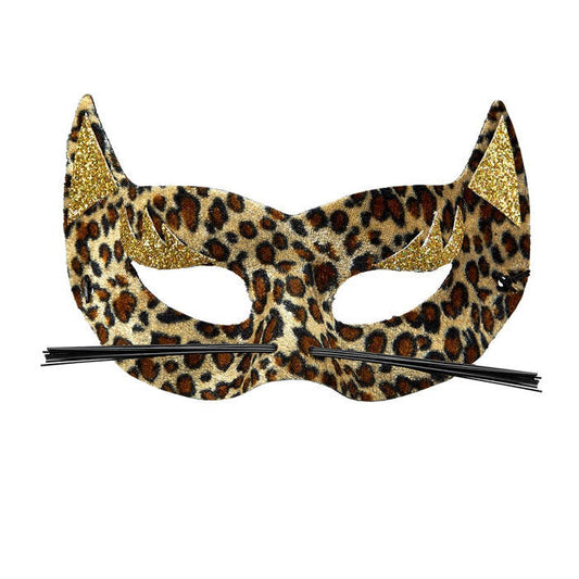 Velvet Leopard Eyemask With Gold 