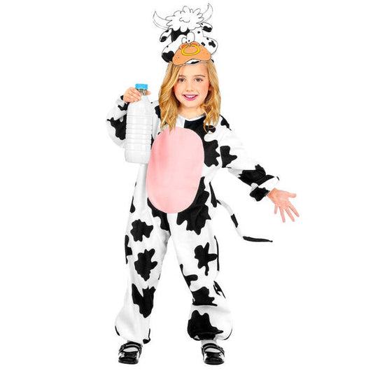 Cow  Jumpsuit, Headpiece With Mask 