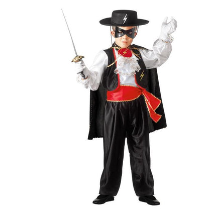 Masked Bandit Hero  Shirt With Jabot, Vest, Pants, Belt, Cape, Eyemask 