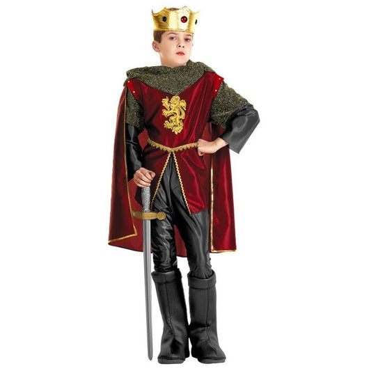Royal Knight  Coat, Pants, Boot Covers, Cape, Crown With Gems 