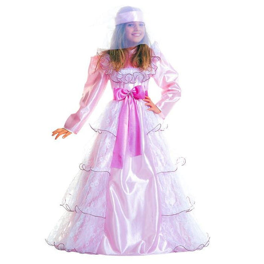 Grand Gala Lady  Dress With Wirehoop, Ribbon Belt, Headpiece With Veils 