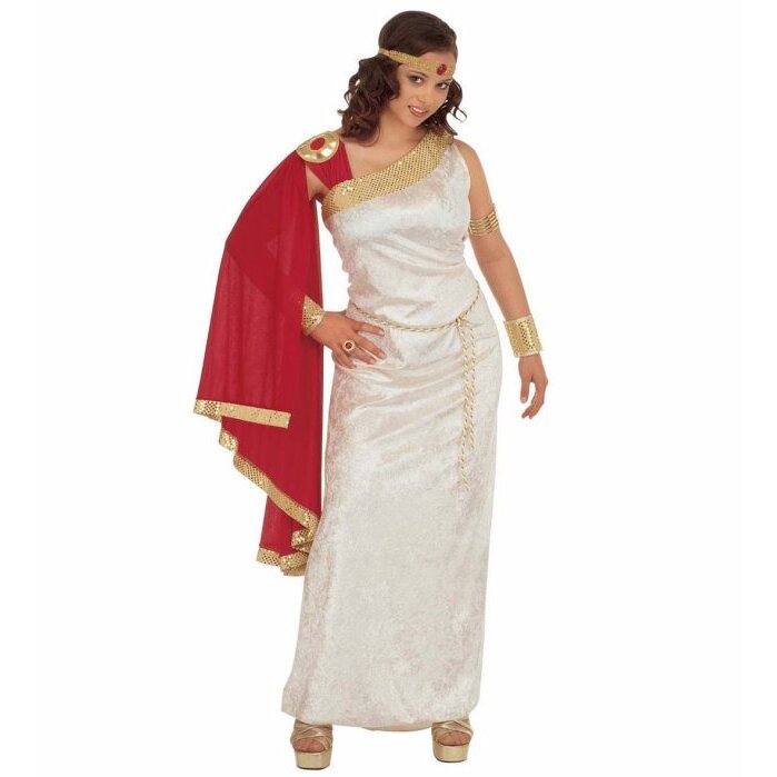 Lucilla  Tunic With Toga, Belt, Bracelets, Headband With Gem 