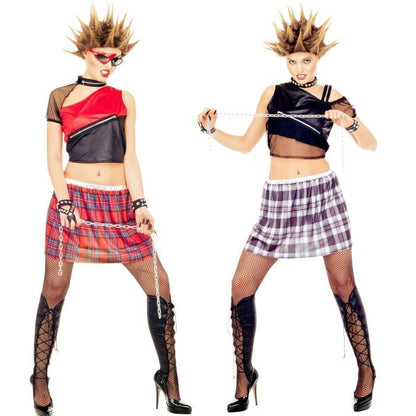 Punk 2 Styles Ass.  Top, Skirt, Boot Tops 