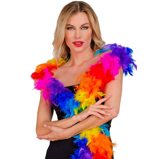 Rainbow Feather Boa - 1,80 M - 50 G