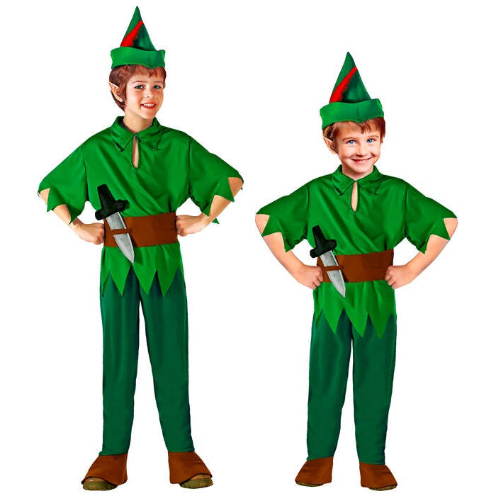 Peter  Coat, Pants With Shoe Covers, Belt With Dagger, Hat With Feather 