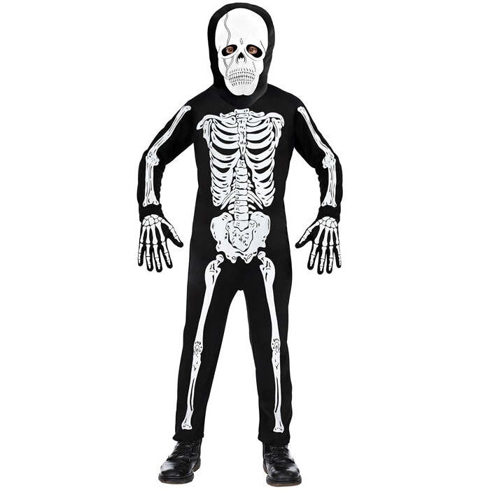 Skeleton  Jumpsuit, Mask 