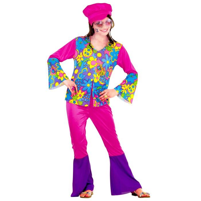 Hippie Girl  Shirt, Pants, Hat, Necklace 