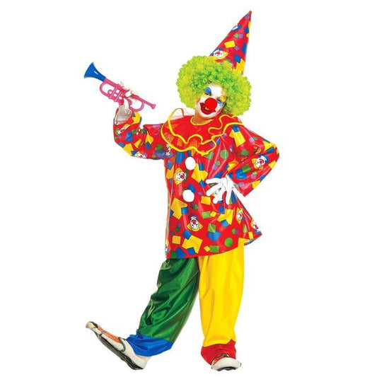 Funny Clown  Coat With Collar, Pants, Hat 