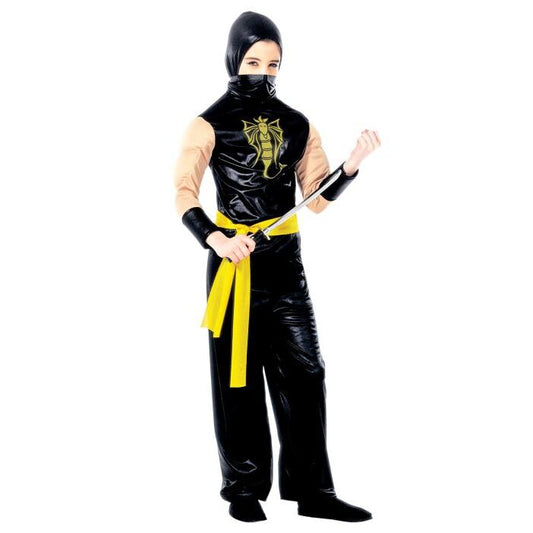 Power Ninja  Hooded Coat With Muscle Arms, Pants, Belt 