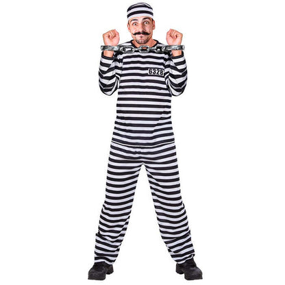 Convict White/Black  Coat, Pants, Hat 