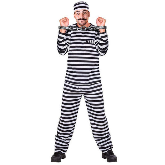 Convict White/Black  Coat, Pants, Hat 