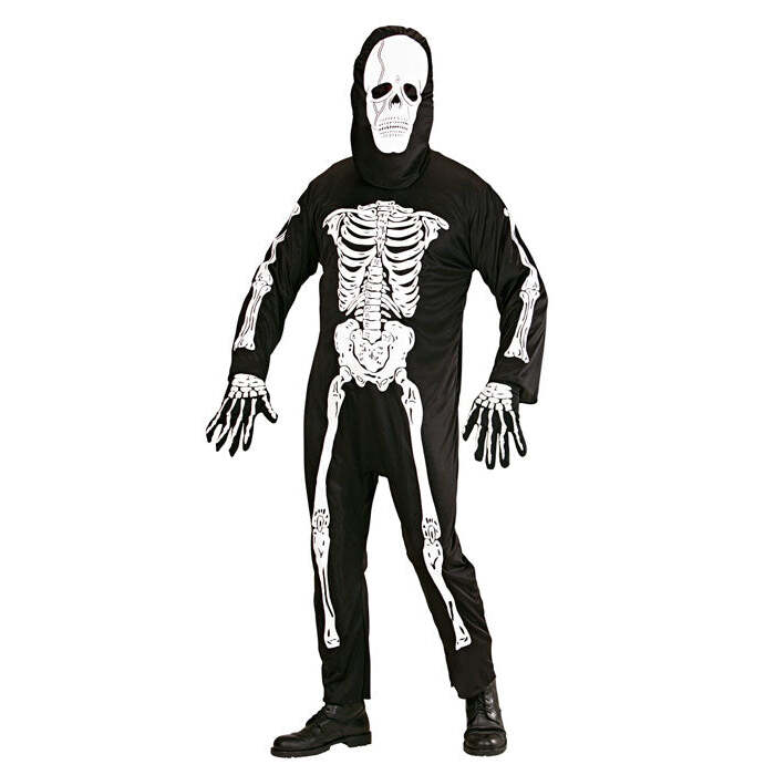 Skeleton  Jumpsuit, Mask 