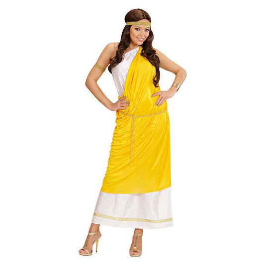 Roman Lady  Gown With Toga, Belt, Headband, Bracelet 