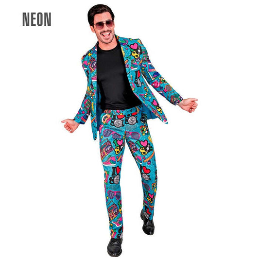 The 80S Party Fashion Suit  Jacket, Pants 
