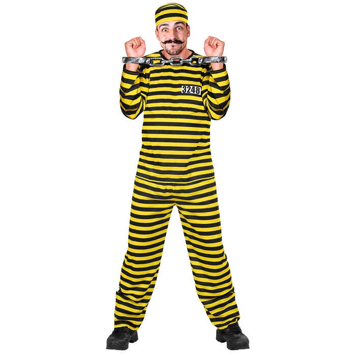 Convict Yellow/Black  Coat, Pants, Hat 