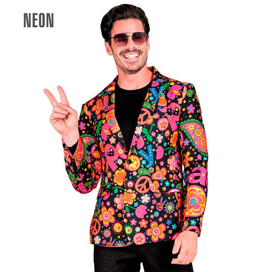 Neon Hippie Party Fashion Jacket  Jacket 
