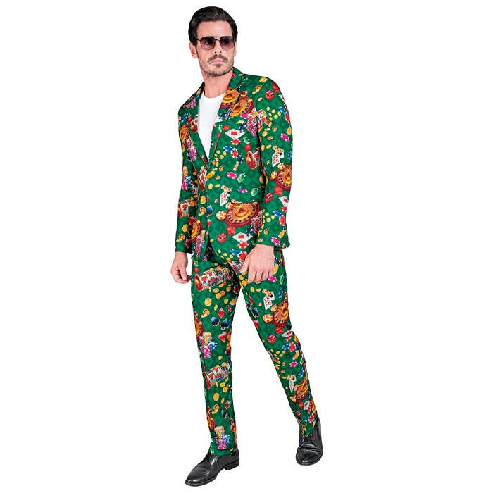 Casino Party Fashion Suit  Jacket, Pants 