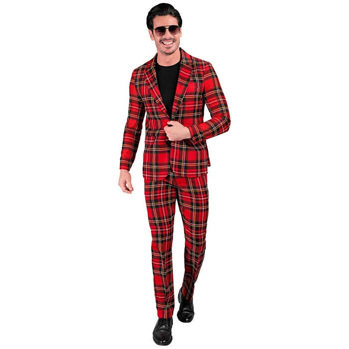 Tartan Party Fashion Suit  Jacket, Pants 