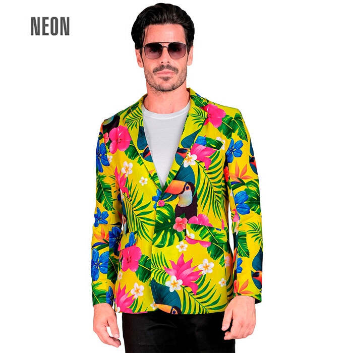 Neon Tropicana Party Fashion Jacket  Jacket 