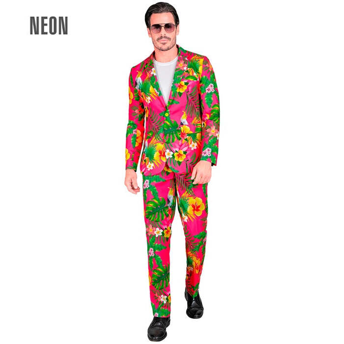 Neon Copacabana Party Fashion Suit  Jacket, Pants 