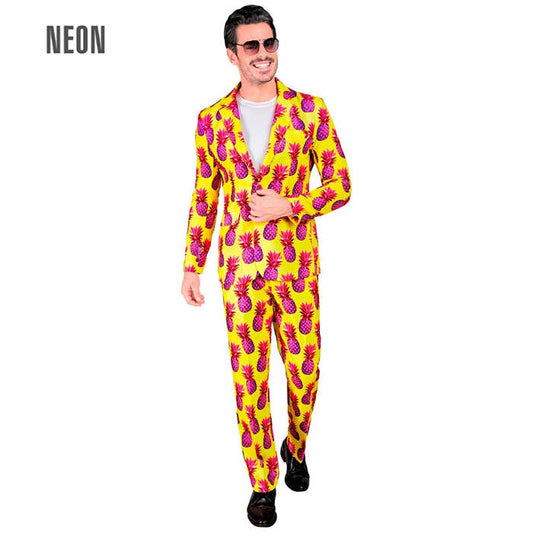 Neon Pineapple Party Fashion Suit  Jacket, Pants 
