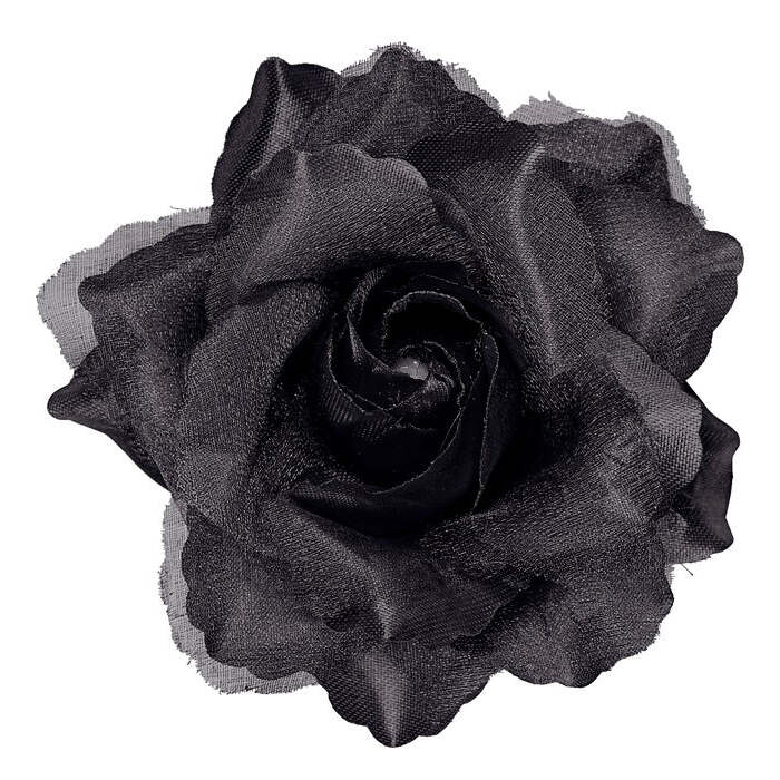 Black Rose Hair Clip 