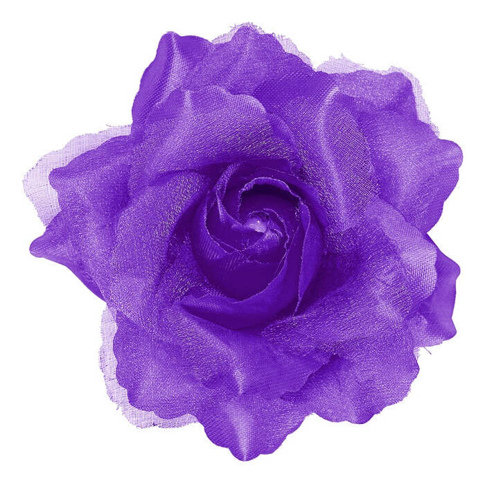 Purple Rose Hair Clip 