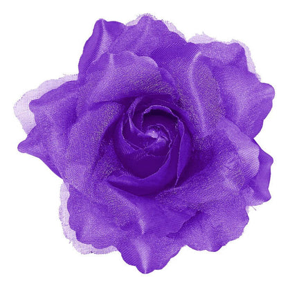 Purple Rose Hair Clip 