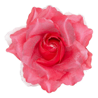 Pink Rose Hair Clip 