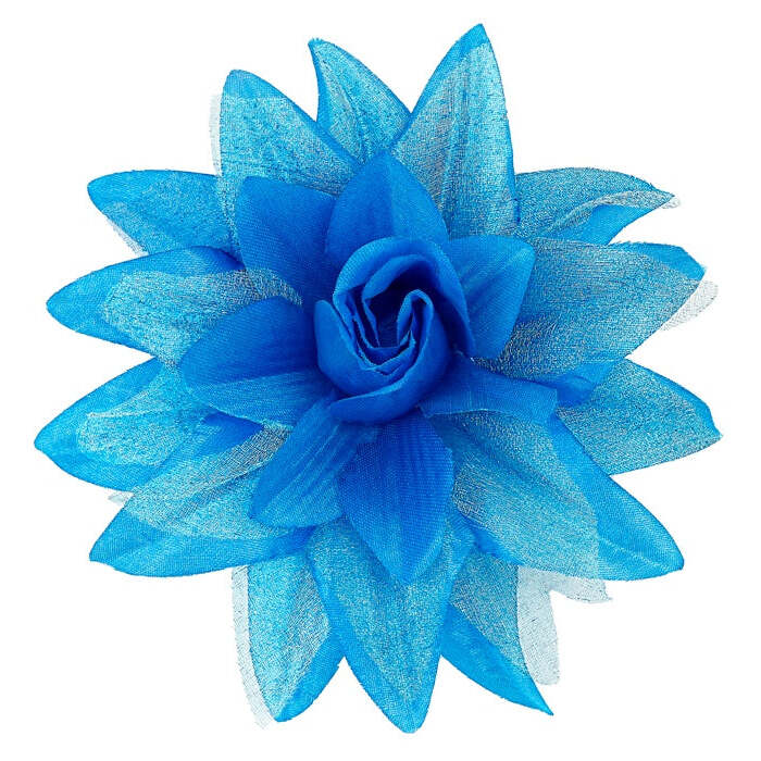 Azure Flower Hair Clip 