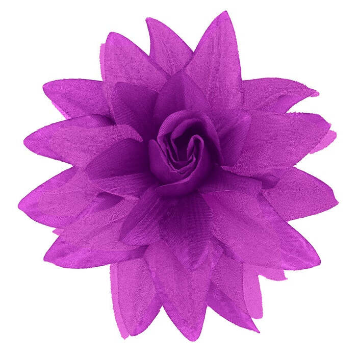 Purple Flower Hair Clip 