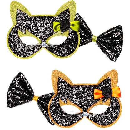  Cat Eyemask & Bow Tie 2 Colors Ass.
