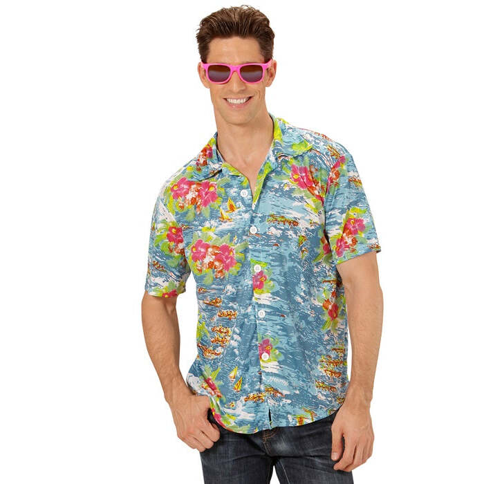 Hawaiian Shirt Light Blue
