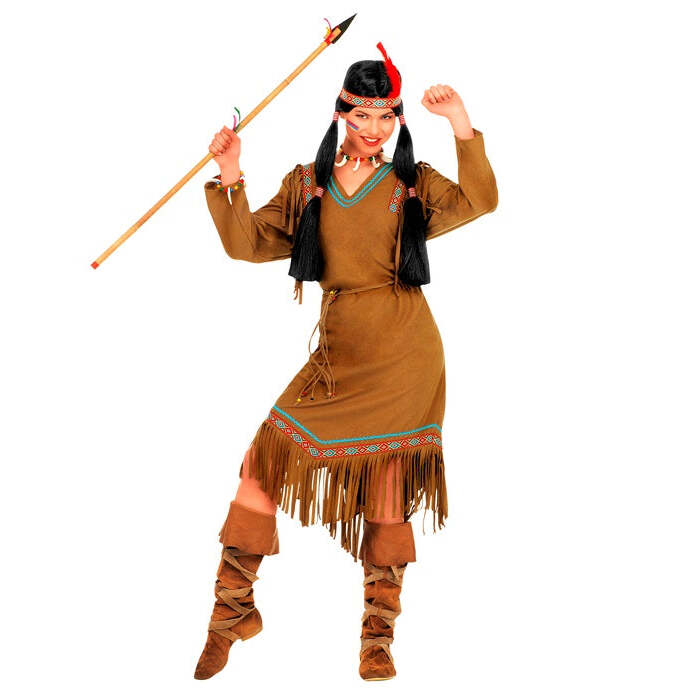 Cheyenne  Dress, Belt, Headband With Feather 
