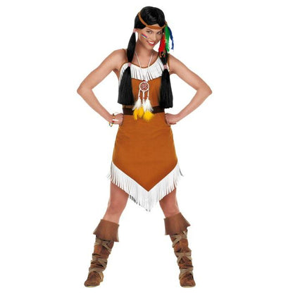 Comanche  Dress With Belt, Headband With Feathers 