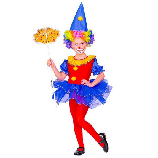 Ballerina Clown  Leotard With Tutu, Hat 