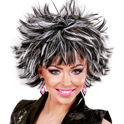 Black-White Steamy Wig In Box