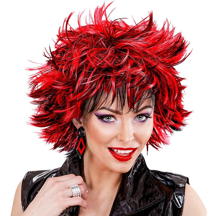 Black-Red Steamy Wig In Box
