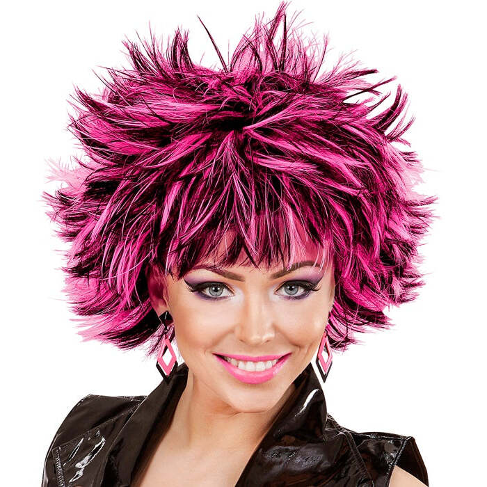 Black-Pink Steamy Wig In Box