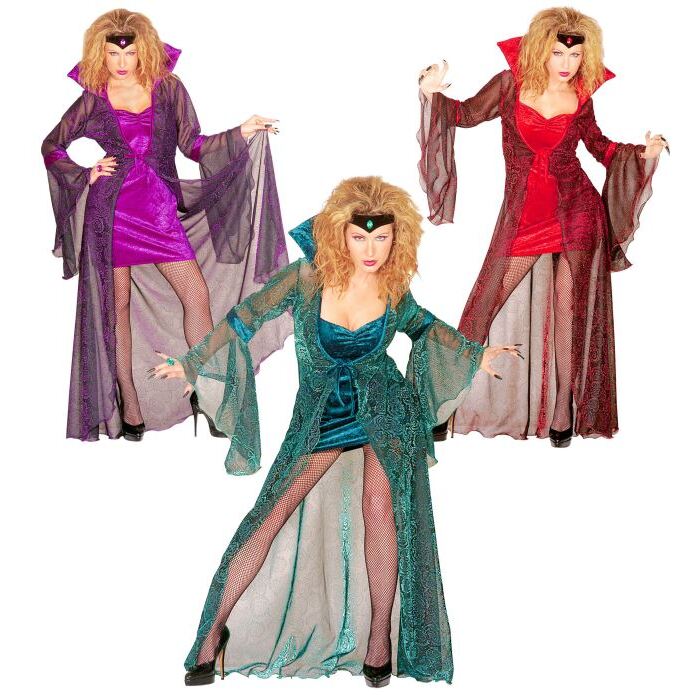 Mystic Mistress 3 Colors Ass.  Dress, Robe, Headband With Gem 