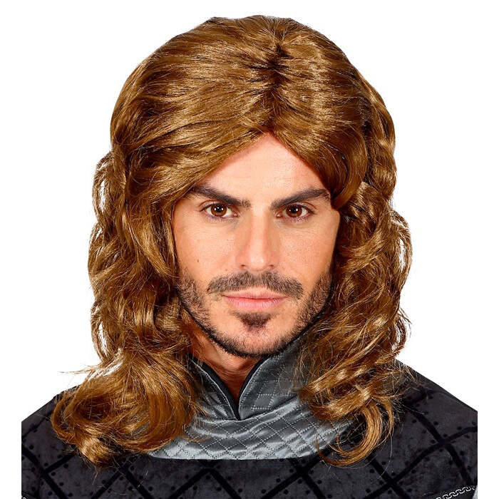 Medieval Knight Wig In Box