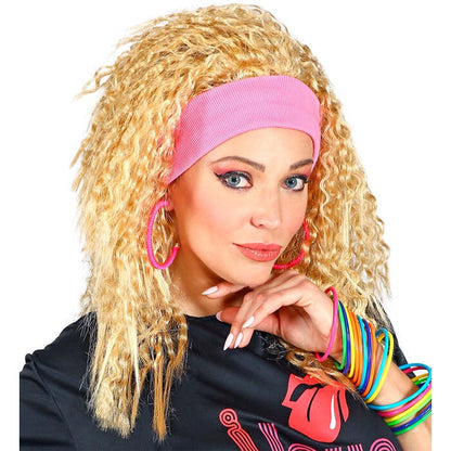 80S Fashion Wig With Headband In Polybag