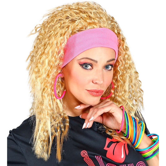 80S Fashion Wig With Headband In Polybag