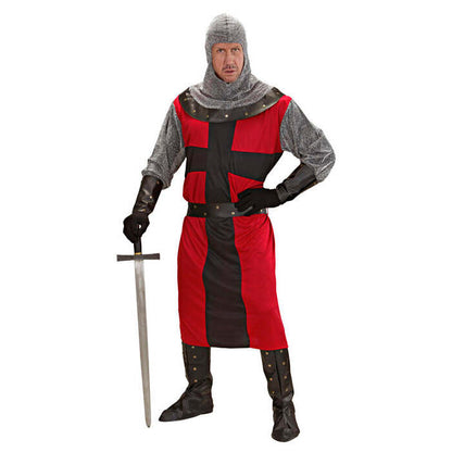 Dark Age Knight  Long Coat, Belt, Armbands, Helmet, Boot Covers 