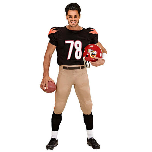 American Football Player  Stretch Stuffed T-Shirt, Stuffed Pants 